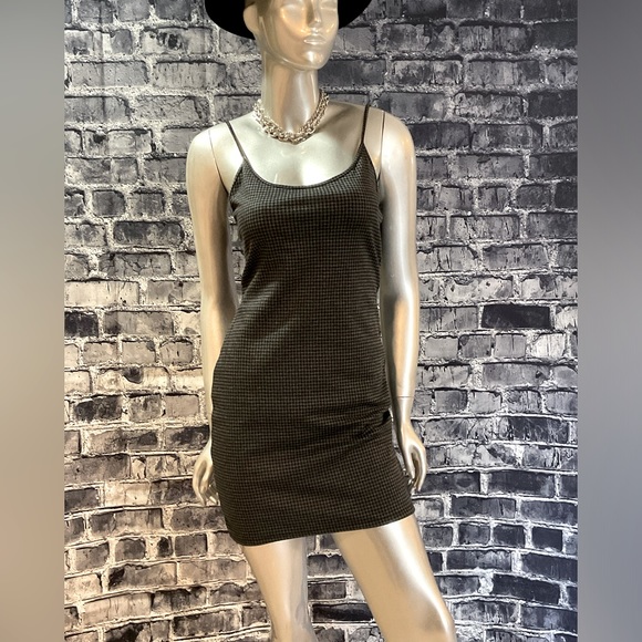 90s Goth Clueless Bodycon Check Mini Dress - Picture 3 of 13